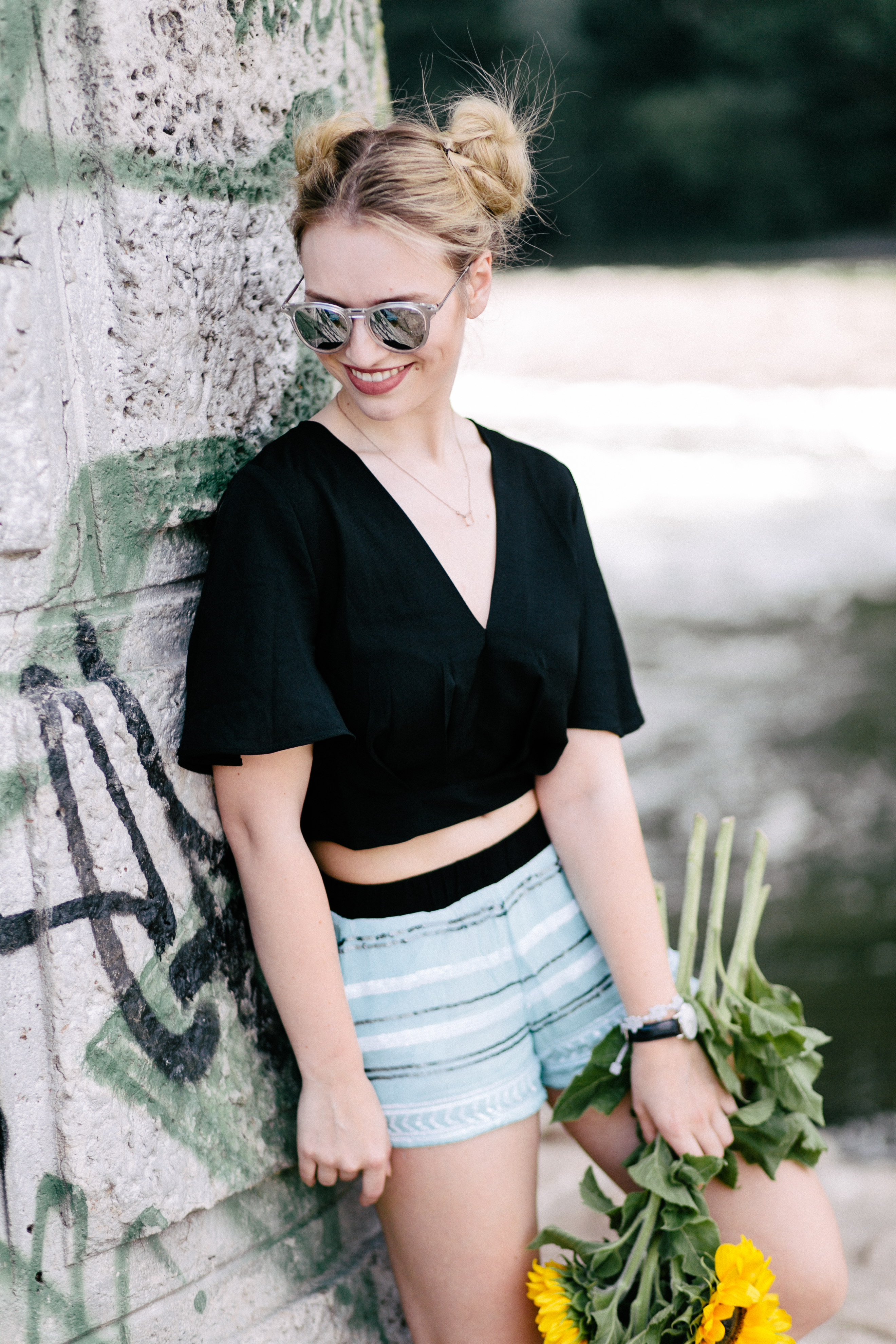 Franziska Elea Blogger München Fashion Blog Modeblog deutsche Fashionblogger Sommer Outfit Isar Zweiteiler Look Style